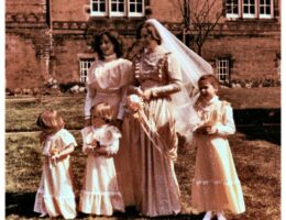 1980s wedding dress