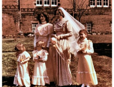 1980s wedding dress