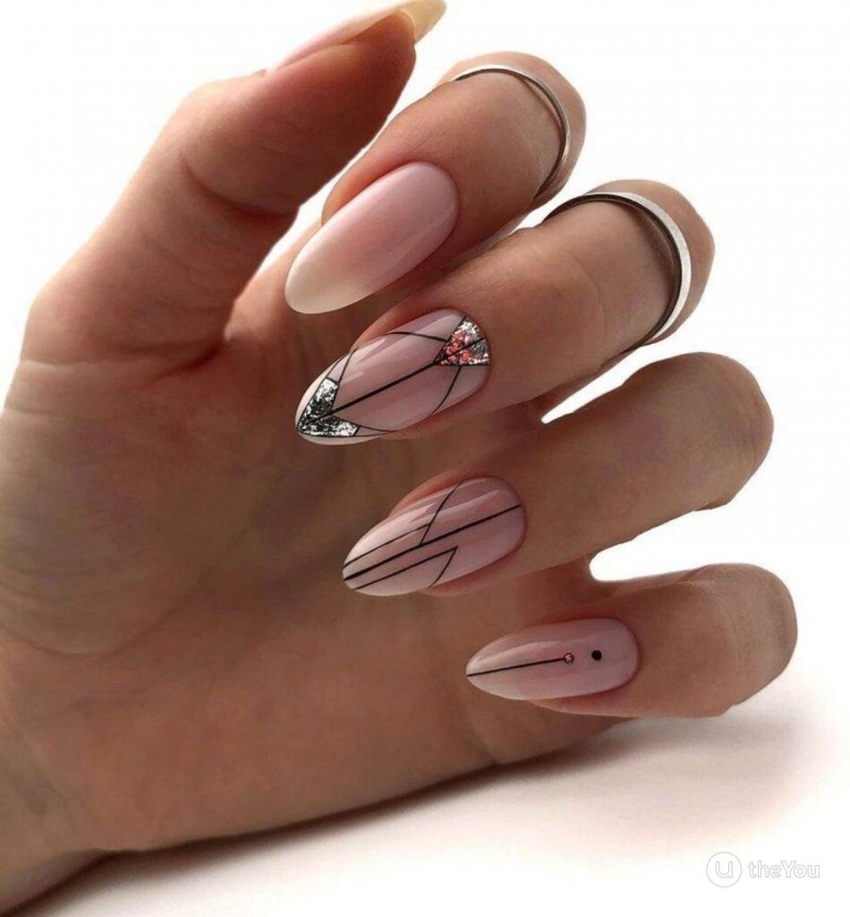 Amazon.com: Press on nails Long Fake Nails Acrylic French Pink Heart Almond  Pink Line White Edge Exquisite Luxury Design Fashion Nail Decoration for  Women and Girls 24 Pcs : Beauty & Personal