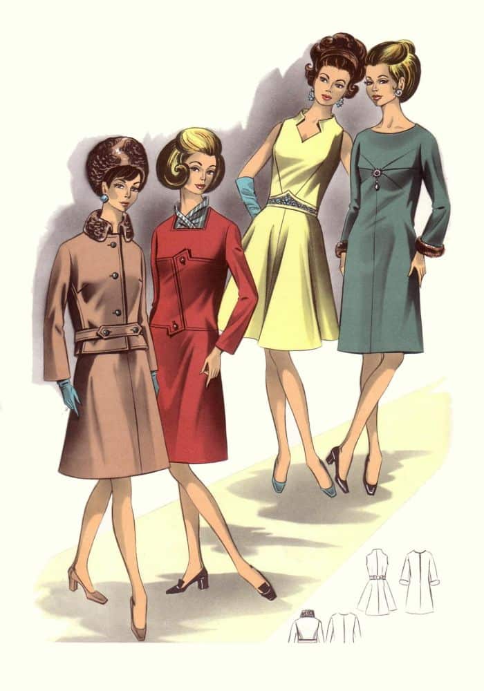 1960s formal wear