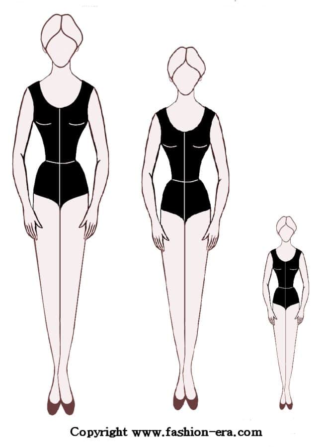 body template for costume design