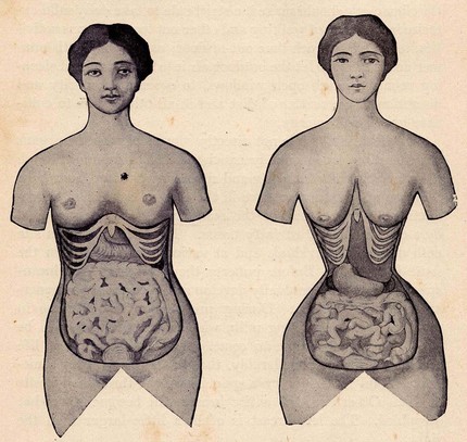 unnatural corset body shaping
