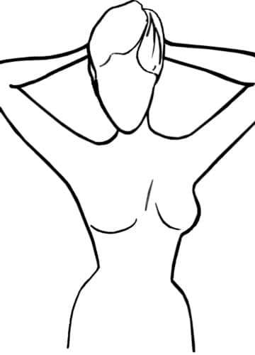 Body Silhouette Outline drawing free image download
