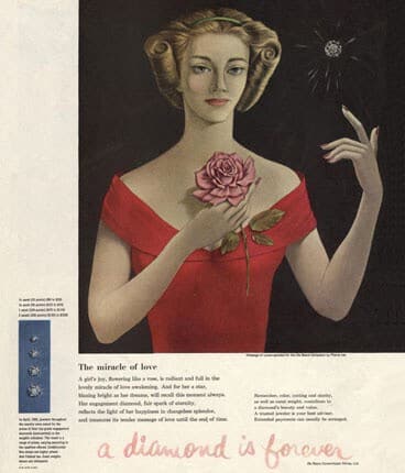 debeers campaign 1947 a diamond is forever