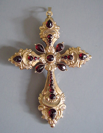 Victorian era cross motif jewelry