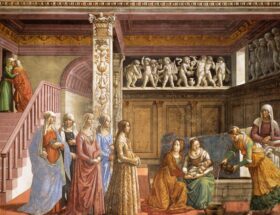 The Birth of Mary by Domenico Ghirlandaio