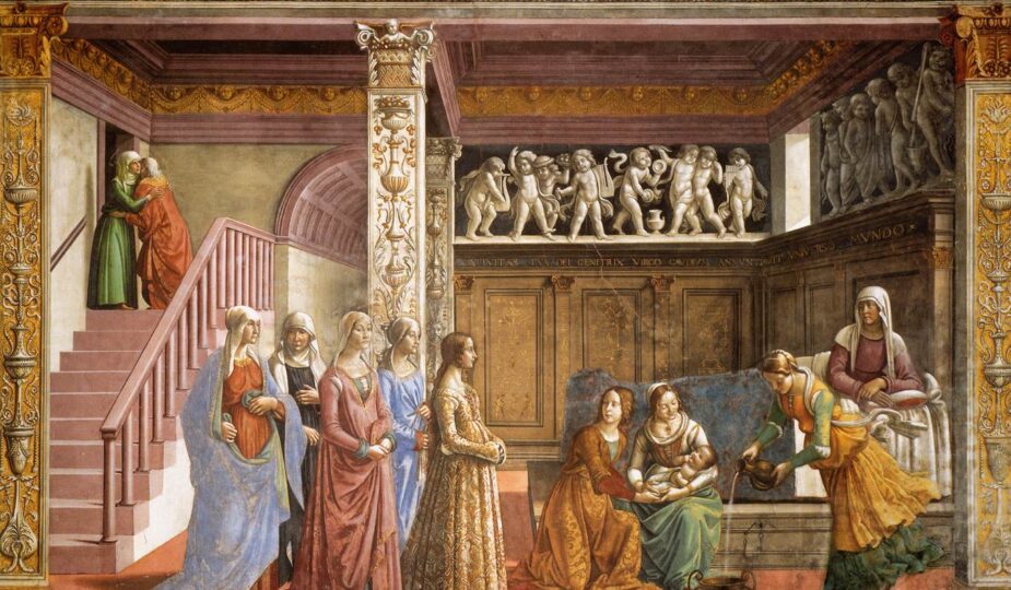 The Birth of Mary by Domenico Ghirlandaio
